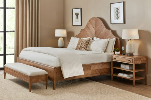 theodore alexander bedroom nova us king bed wooden rustic oak